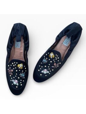 Diane B. Satin Bug Flats